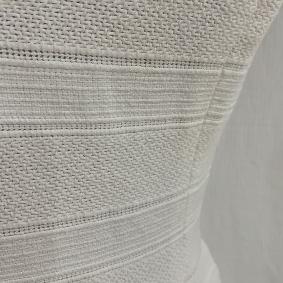 KOOKAI White Textured Cotton Playsuit Size 38 - Picture 3 of 9